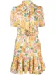 Image 1 of Zimmermann floral shift shirt dress