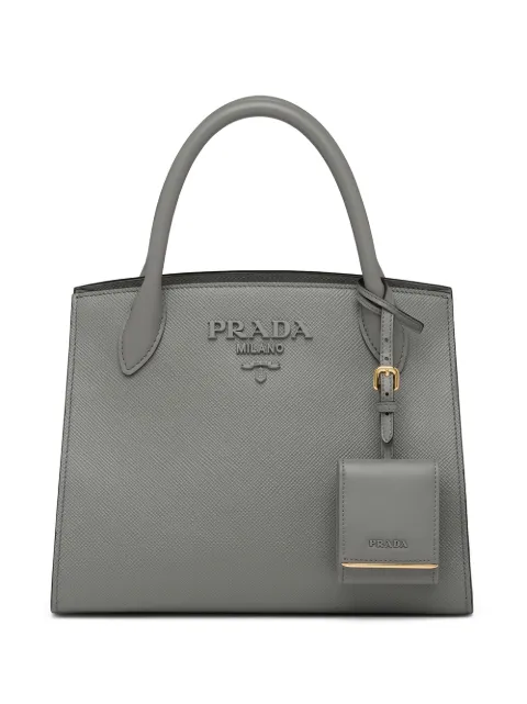 prada large monochrome tote