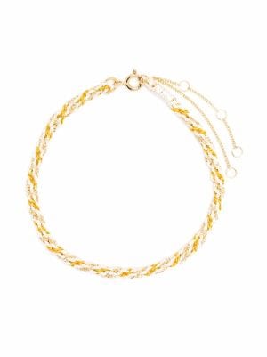 THE ALKEMISTRY 18kt Yellow Gold Love Letter K Hoop Earring - Farfetch