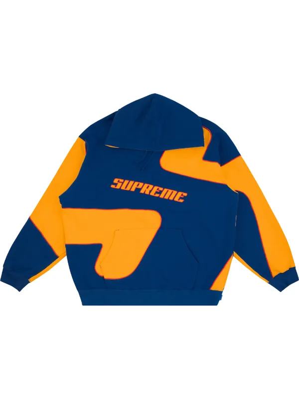supreme blue and yellow hoodie