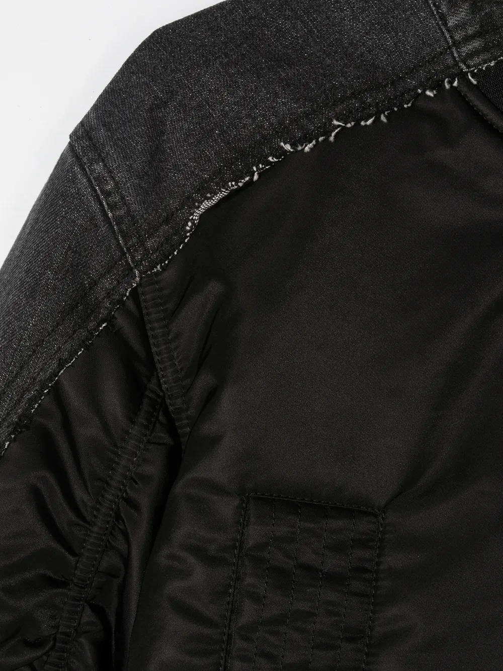 фото Diesel kids бомбер с джинсовой вставкой