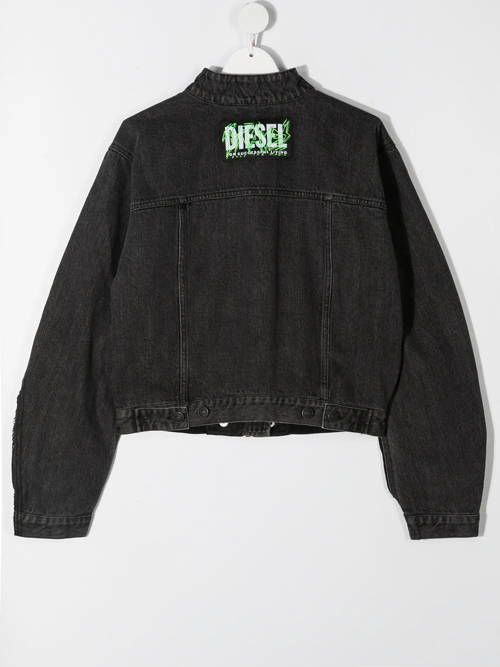 фото Diesel kids бомбер с джинсовой вставкой