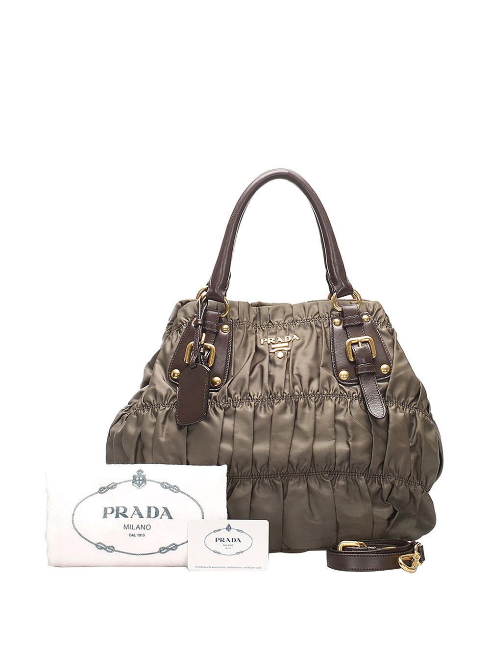 фото Prada pre-owned сумка-тоут gaufre