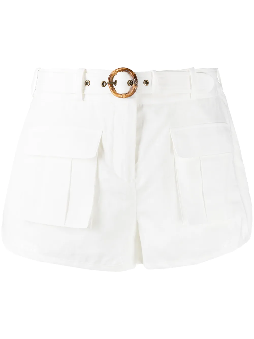 high rise linen shorts