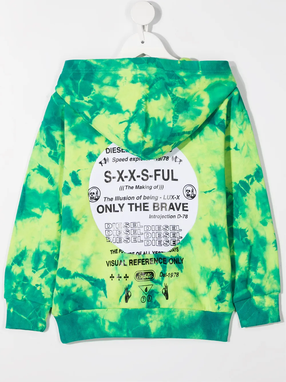 фото Diesel kids худи с принтом тай-дай