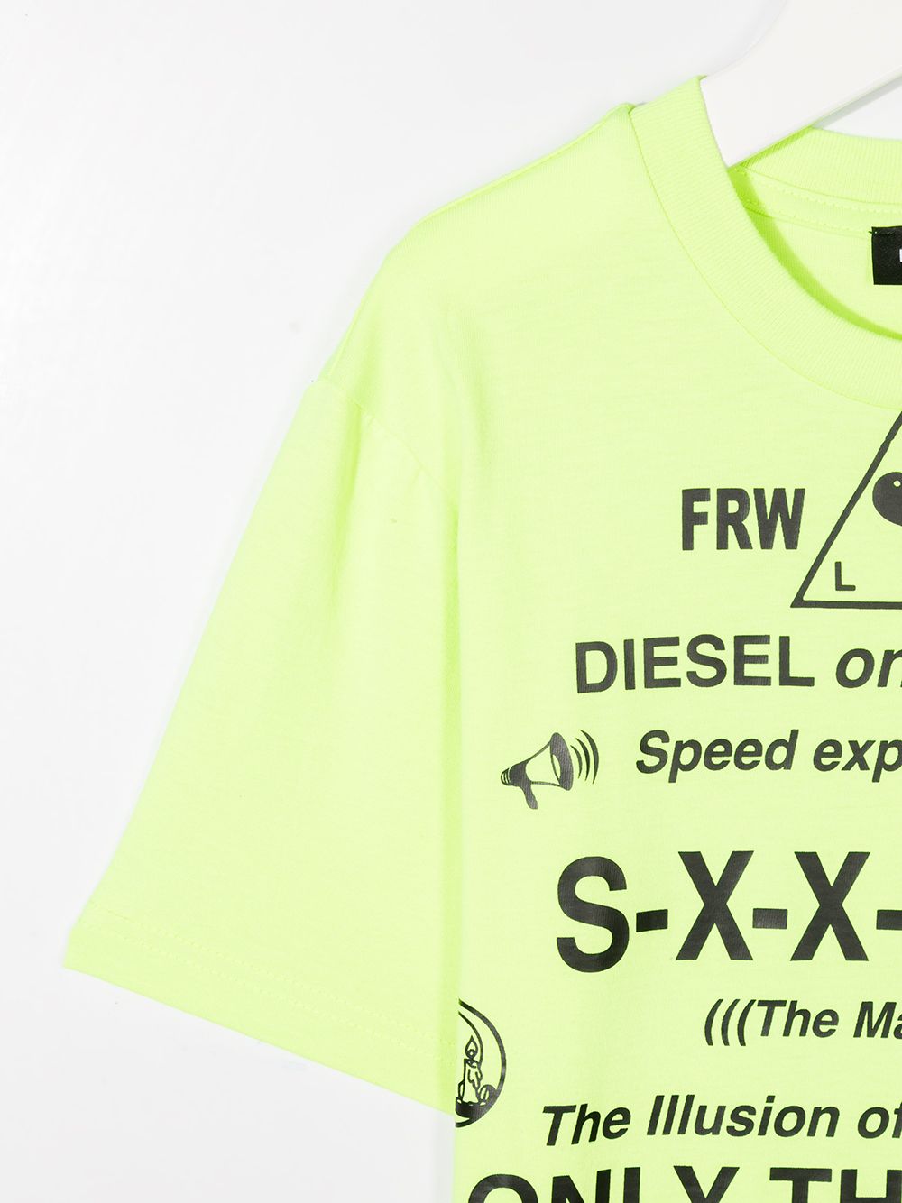 Shop Diesel Manifesto Print T-shirt In Green