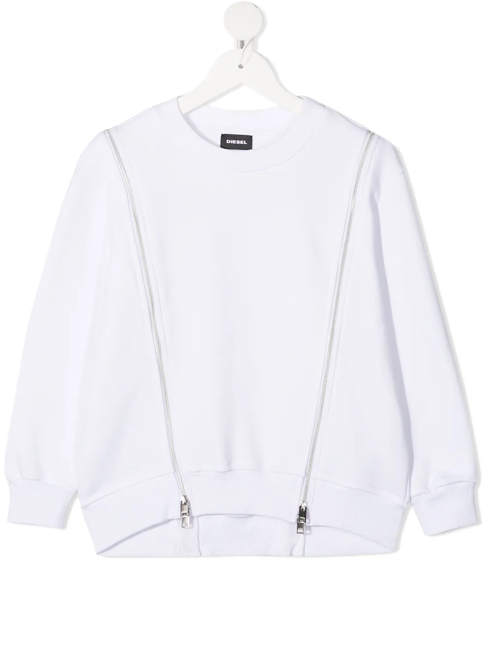 Image 1 of Diesel Kids zip-detail sweatshirt