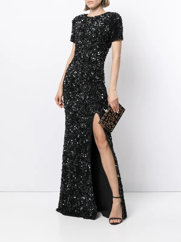 rachel gilbert black sequin dress Rachel Gilbert - Rachel gilbert Kara midi dress