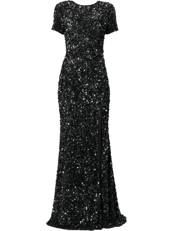 Rachel Gilbert Nixie sequin-embellished Gown | Black | FARFETCH