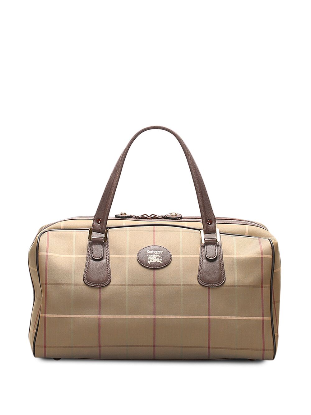 фото Burberry pre-owned клетчатая сумка-тоут boston