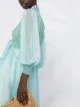 Forte Forte semi-sheer tie-fastening coat