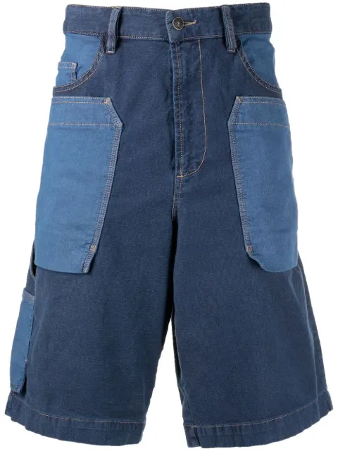 Diesel JoggJeans patchwork denim shorts