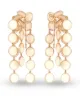Image 1 of CHANTECLER 18kt rose gold Cascade Paillettes mini enamel earrings