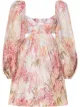 Image 1 of Zimmermann Wild Botanica open-back minidress