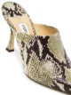 Image 2 of Jimmy Choo Rya 90mm snakeskin-effect mules