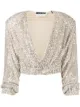 Image 1 of ROTATE sequin-embellished V-neck jacket