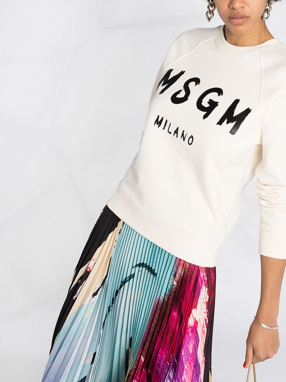 фото Msgm толстовка с рукавами реглан и логотипом