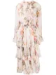 Image 1 of Zimmermann Brighton tiered frill midi dress