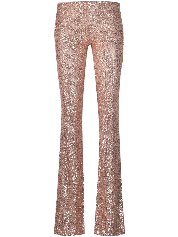 sparkly flared trousers