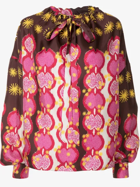 Tod's blouse à motif graphique 