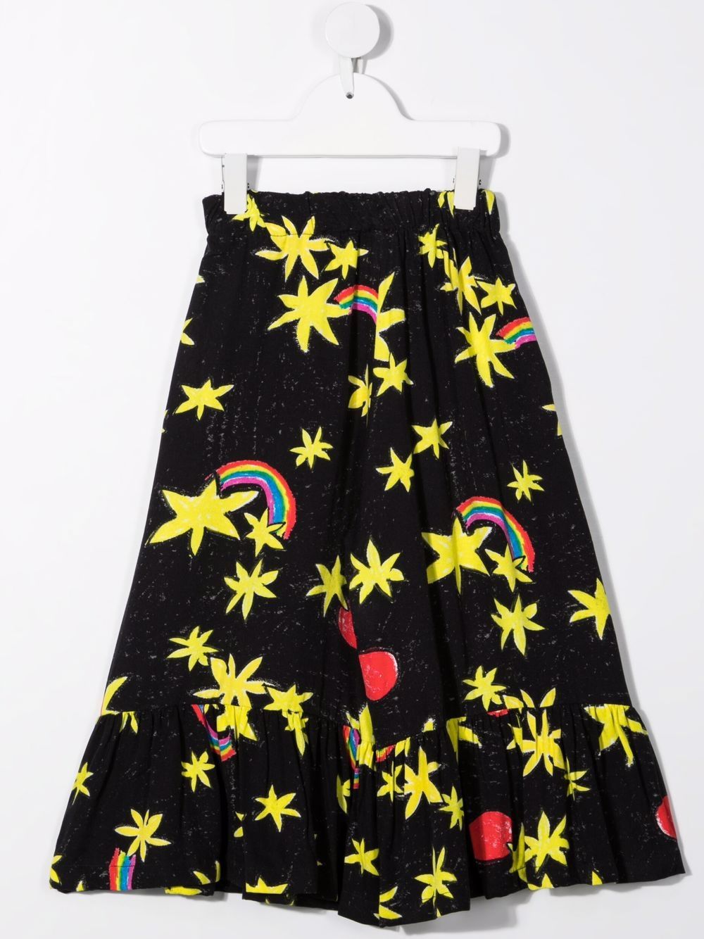 фото Raspberry plum star print culottes