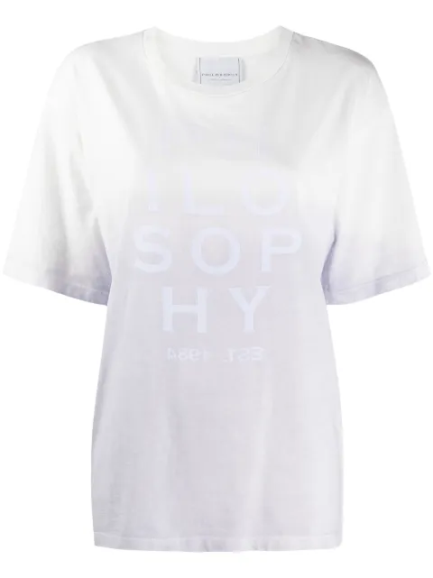 Philosophy Di Lorenzo Serafini logo-print ombré T-shirt