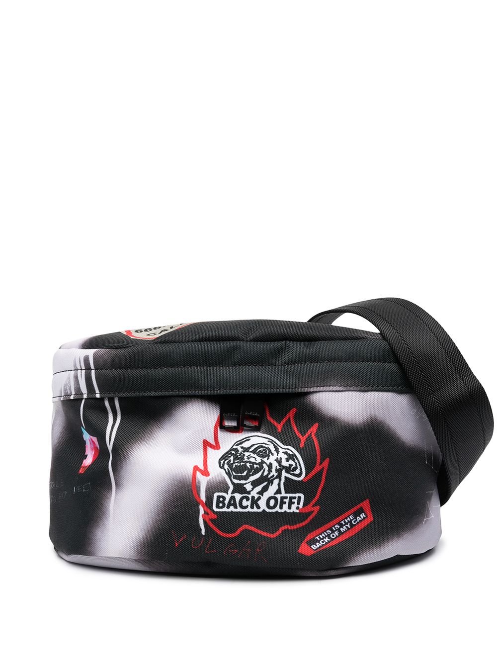 фото Diesel сумка на плечо с принтом граффити и логотипом