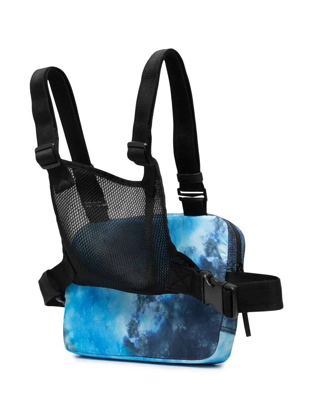  Diesel Gürteltasche Mit Batik Print   Blau 