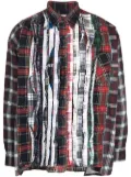 Needles mixed-plaid shirt - Red
