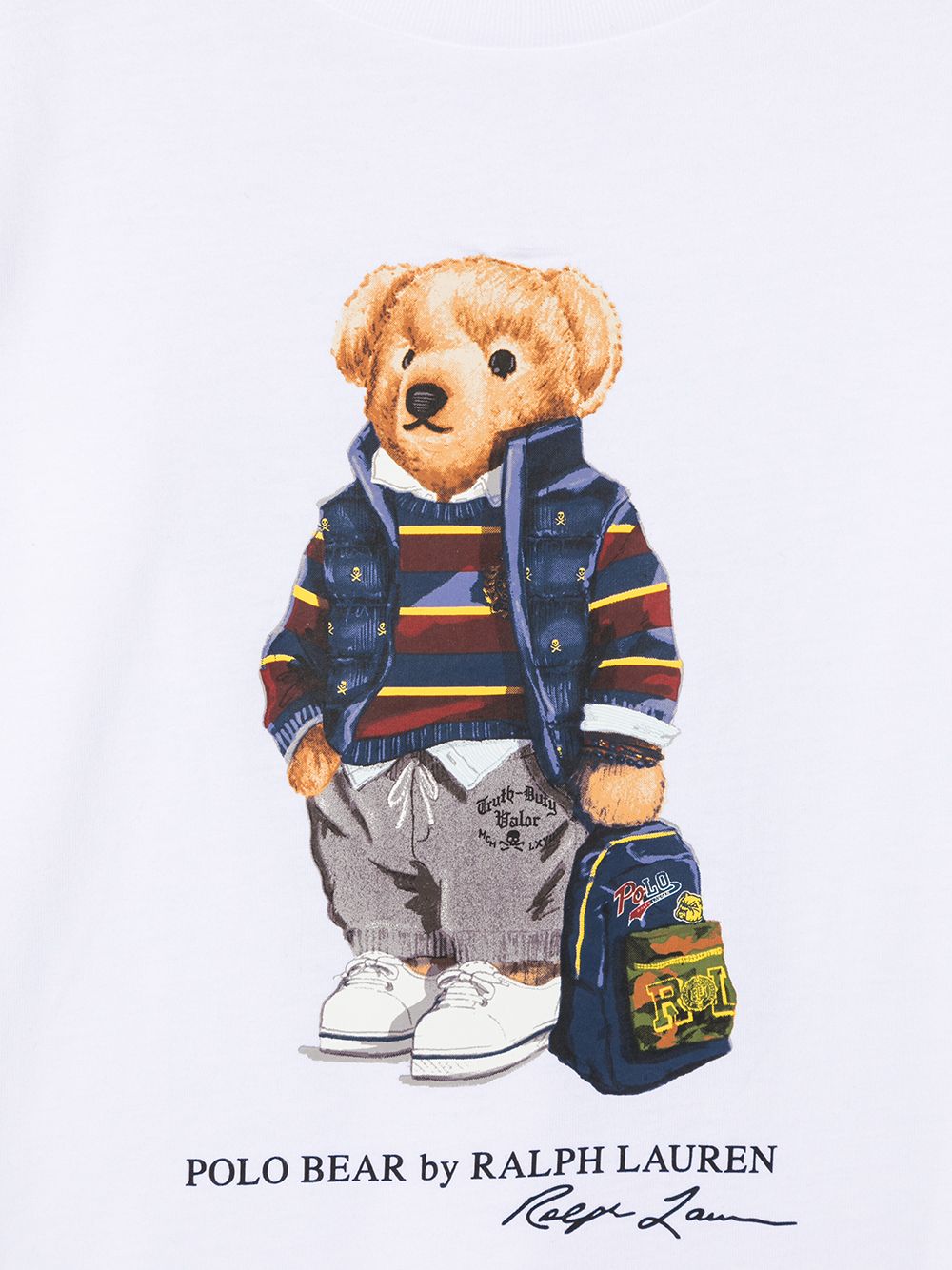 фото Ralph lauren kids футболка polo bear с длинными рукавами