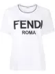 Image 1 of Fendi embroidered logo cotton T-shirt