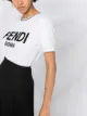 Fendi embroidered logo cotton T-shirt