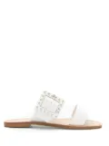 Sarah Chofakian Simone flat sandals - White