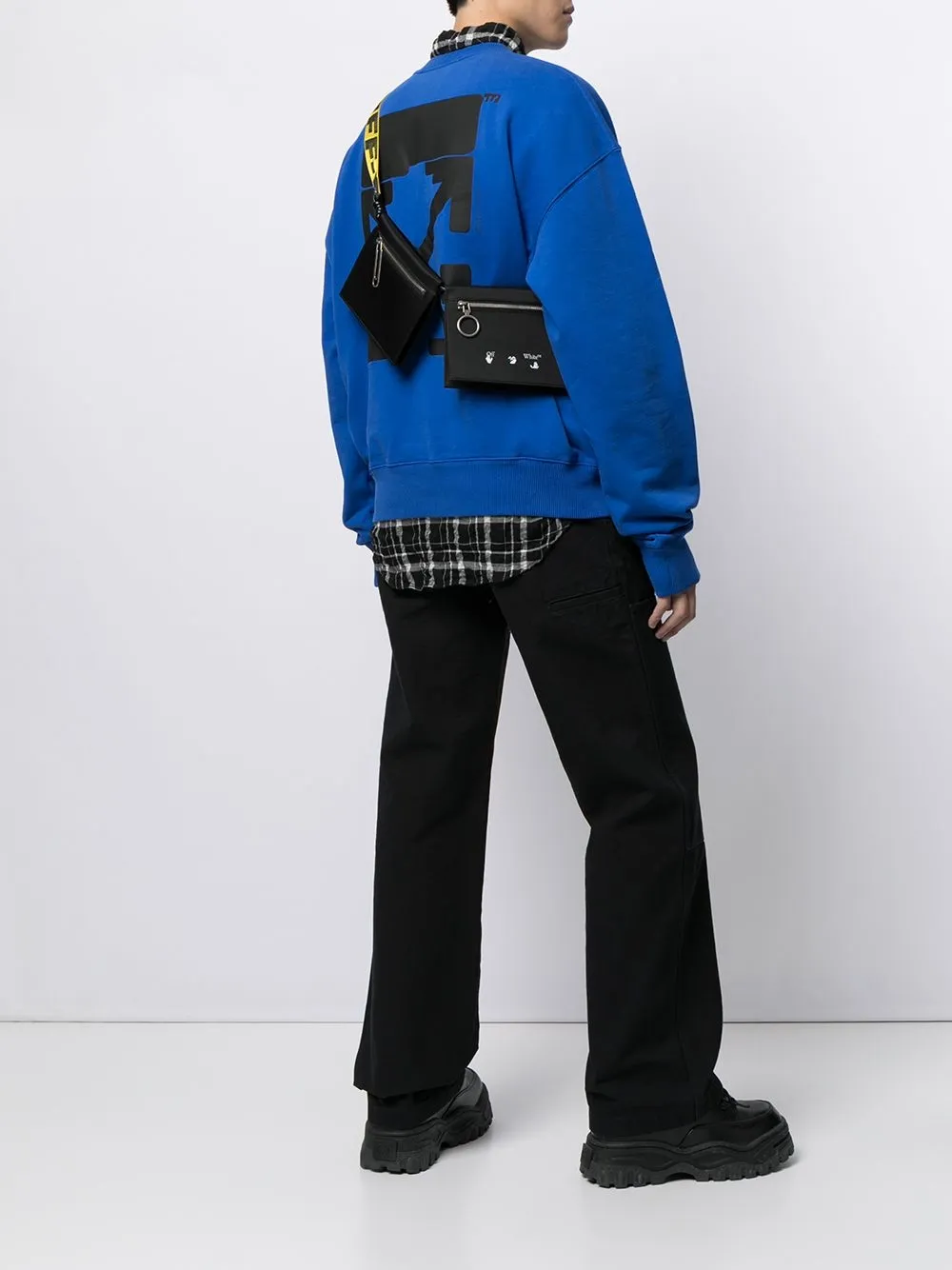 Off-White Heuptas met meerdere zakken - 1001 BLACK WHITE