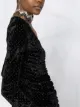 ROTATE ruched velvet dress