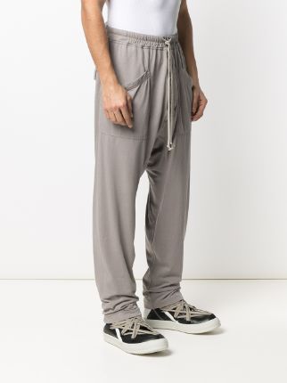 drop-crotch drawstring track pants展示图