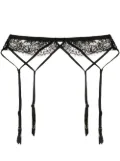 Fleur Du Mal Frankie lace strappy garter - Black