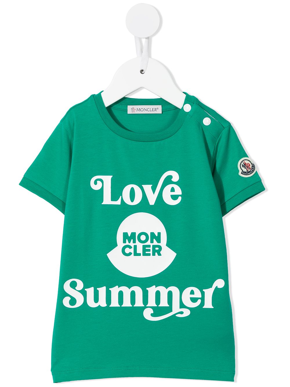 фото Moncler enfant футболка с принтом love summer