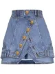 Image 1 of Balmain layered denim miniskirt
