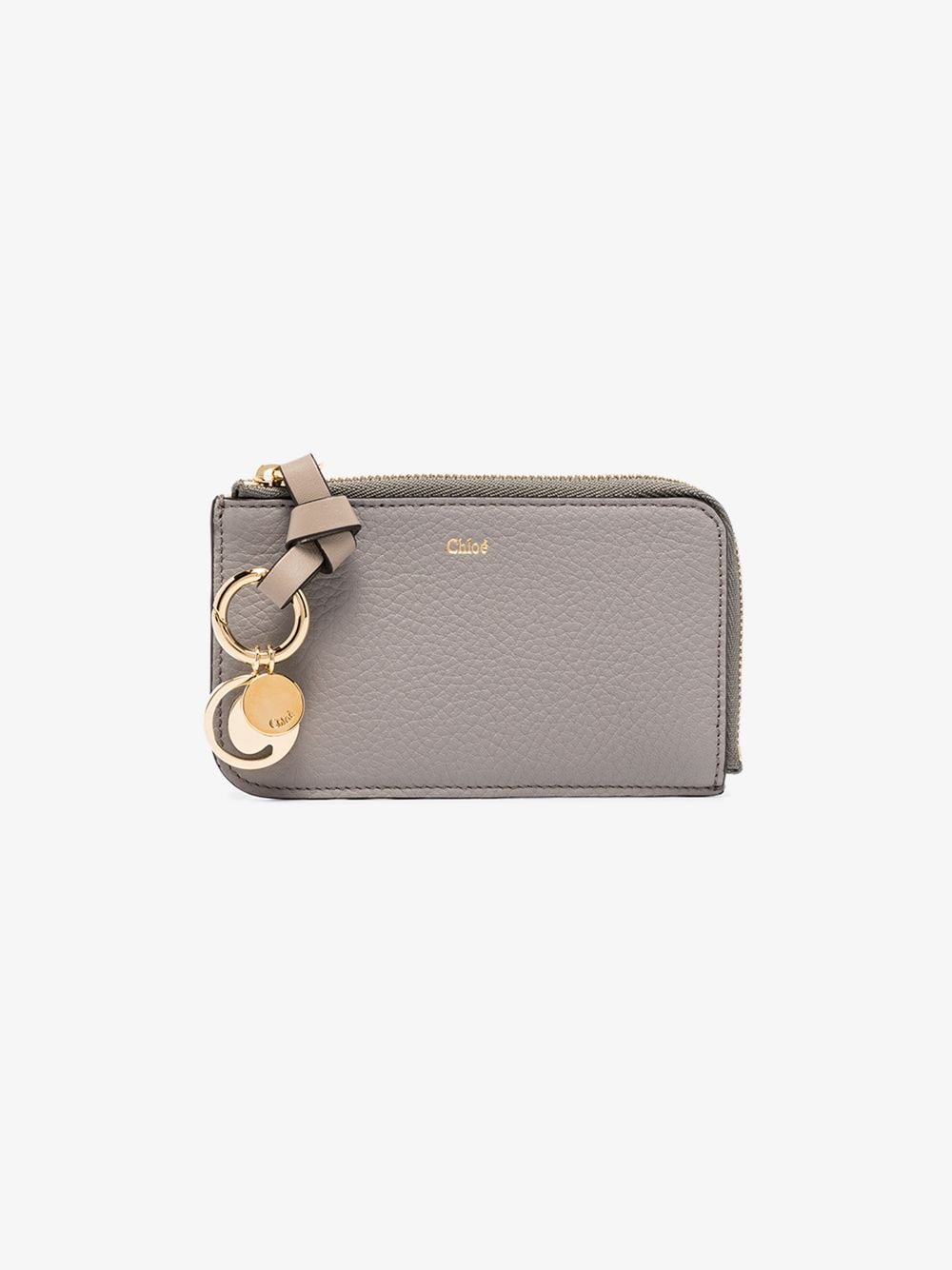 Shop Chloé Grey Alphabet Leather Wallet