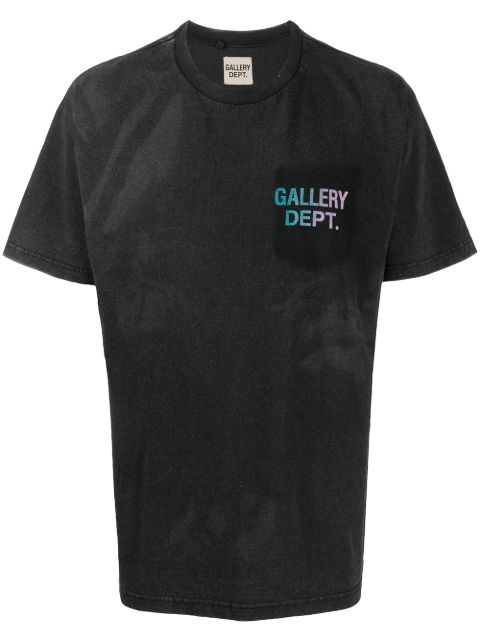 GALLERY DEPT. black logo print T-shirt for men | GDBWT1000 at Farfetch.com