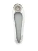 Tory Burch satin gemstone-logo ballerina shoes