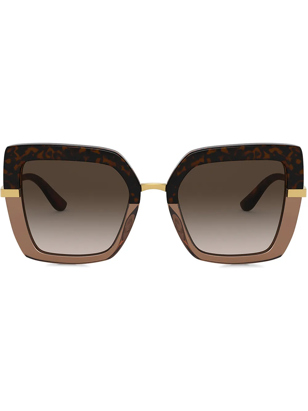 

Dolce & Gabbana Eyewear lentes de sol con armazón cuadrada - Marrón