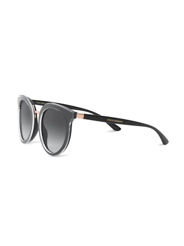 Black sunglasses with white trim cheap