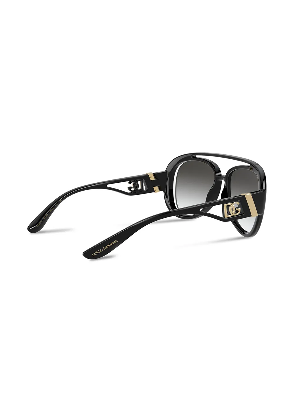 фото Dolce & gabbana eyewear солнцезащитные очки-авиаторы с монограммой