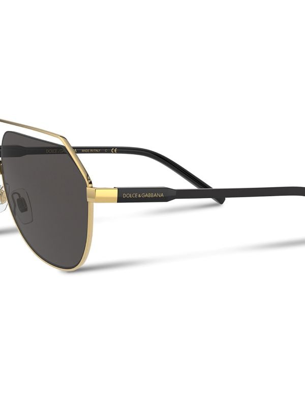 Shop Dolce & Gabbana Eyewear Gros grain hexagonal sunglasses with Express  Delivery - FARFETCH