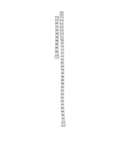Delfina Delettrez 18kt white gold diamond 1987 tennis earring