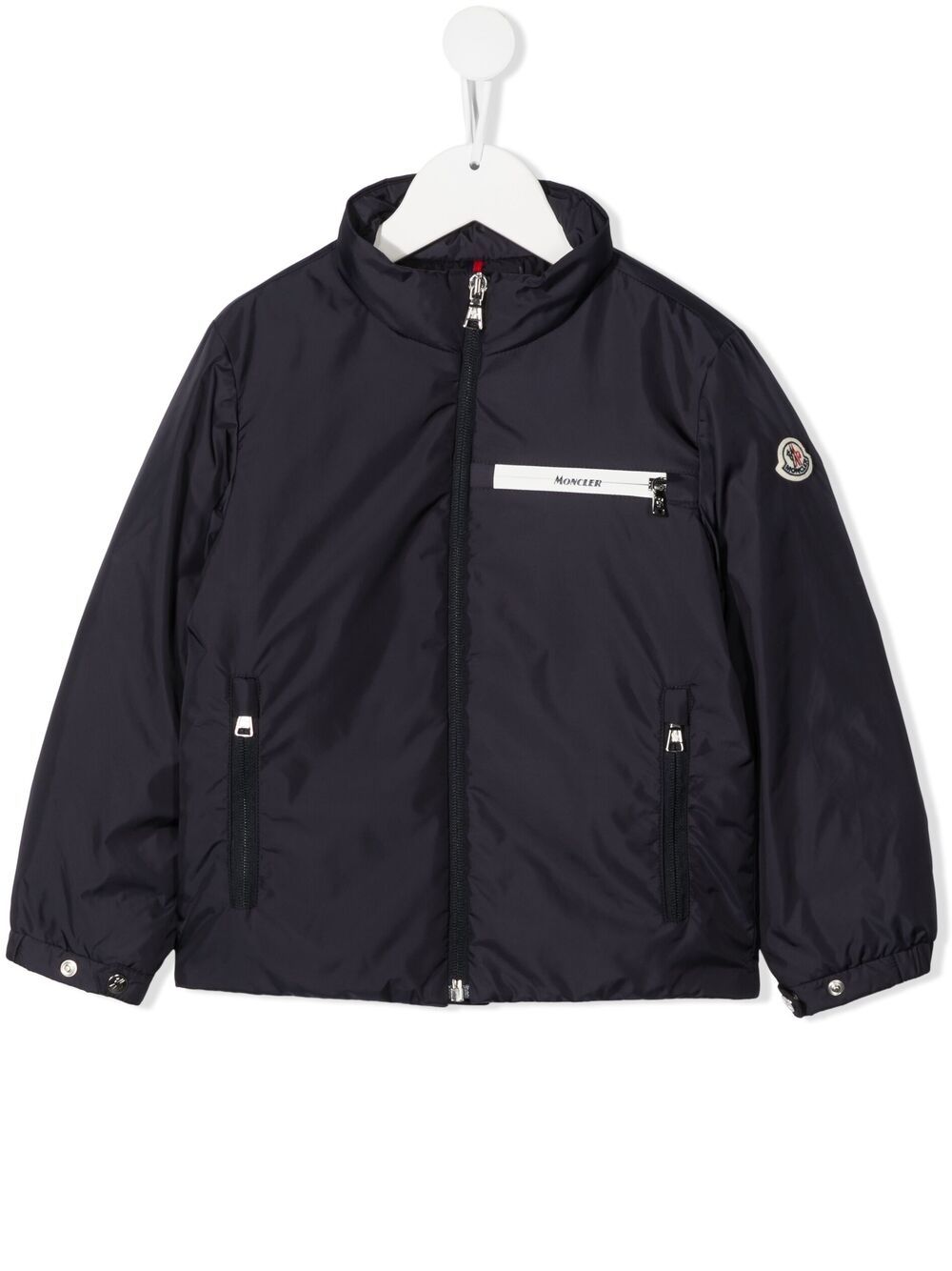 Moncler Kids' Demetrio Bomber Jacket In Blue