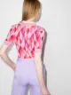 Dodo Bar Or Meg argyle check print bodysuit