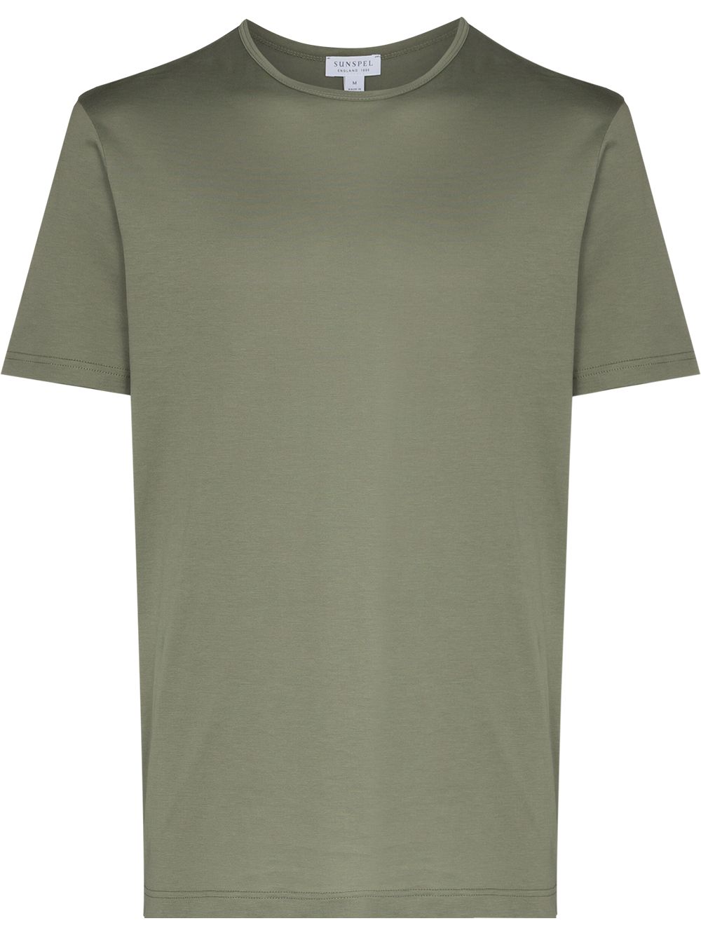 Sunspel T-shirt met ronde hals Groen